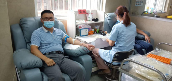 公司積極響應應急獻血