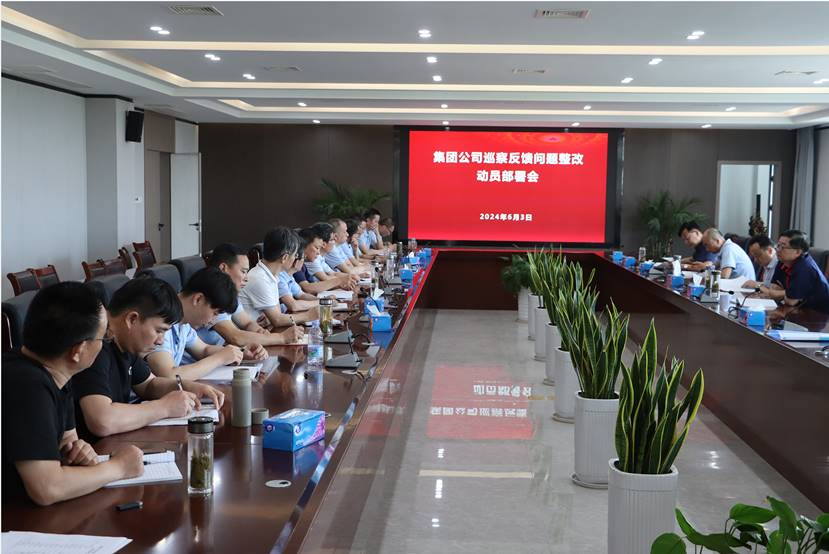 公司召開集團公司巡察反饋問題整改動員部署會 公司召開集團公司巡察反饋問題整改動員部署會